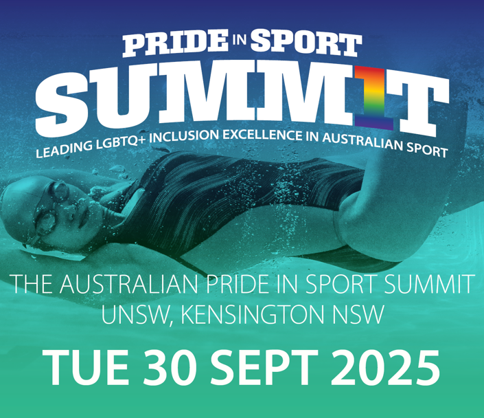 Join leaders, experts, and changemakers for the 2025 Pride in Sport Summit – a one-day event dedicated to advancing LGBTQ+ inclusion at all levels of sport. Hear from sporting organisations, community voices, and inclusion champions shaping the future of sport in Australia.
👉 Visit the link below for full event details and to purchase tickets.